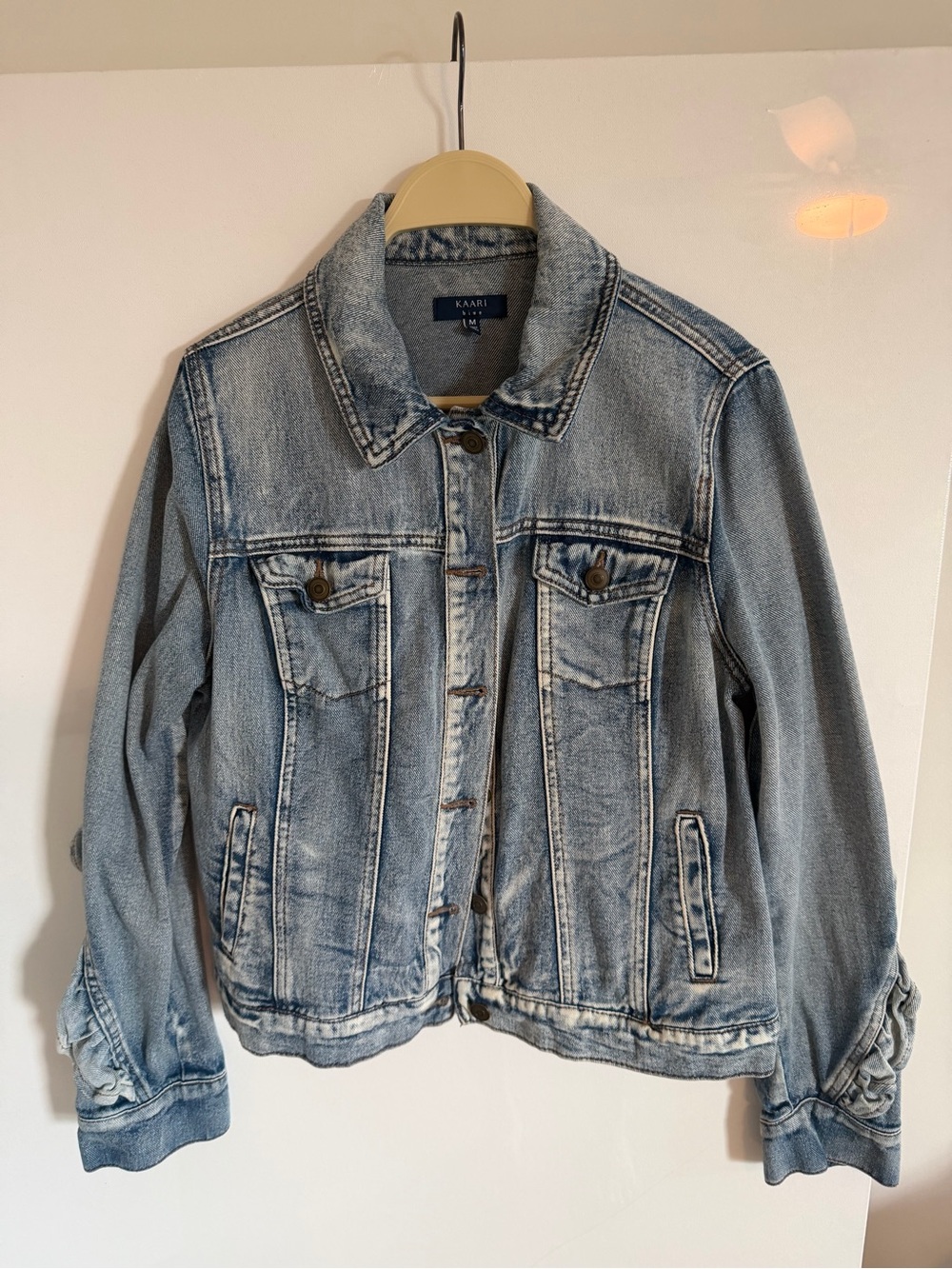 Kaari Blue Washed Denim Trucker Jacket